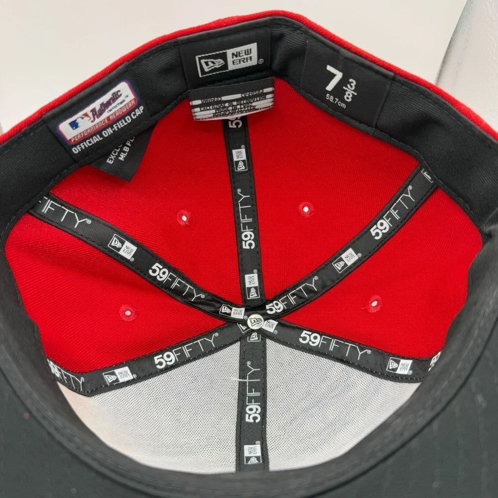 New Era 59Fifty Chicago White Sox 4th Of July Red/Blue Fitted Hat‎ Size 7 3/8